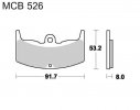 Brake pads LUCAS MCB 526 organic